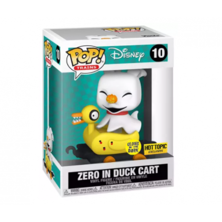 Figura Funko Pop! Disney Pesadilla antes de Navidad Zero en Carro de Pato Modelo 10 | 57275 Brilla en la oscuridad