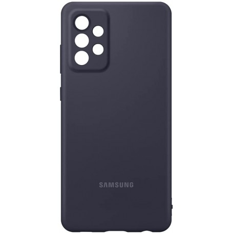 Funda Samsung de Silicona Para Galaxy A72 Color Negro Modelo EF-PA725TB