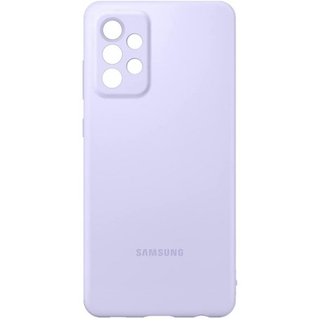 Funda Samsung de Silicona Para Galaxy A72 Color Violeta Modelo EF-PA725TV