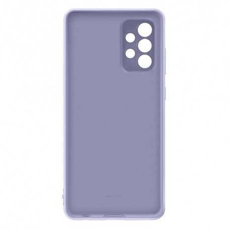 Funda Samsung de Silicona Para Galaxy A72 Color Violeta Modelo EF-PA725TV
