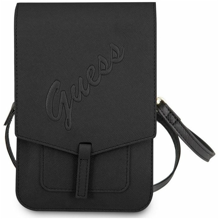 Funda Bolso Guess diseño Saffiano Color Negro...