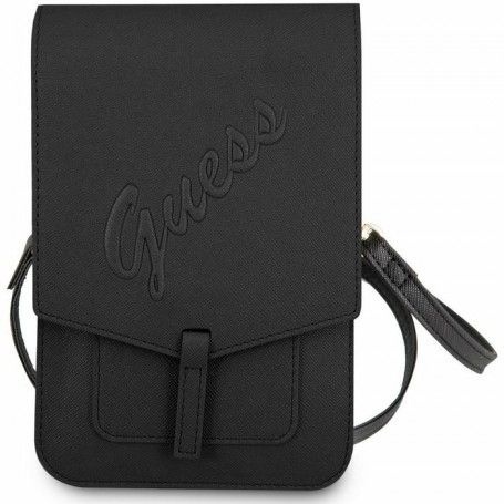 Funda Bolso Guess diseño Saffiano Color Negro GUWBRSAVSBK