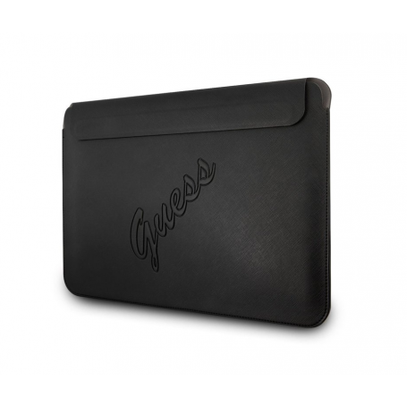 Funda Guess para portátil y tablet de 13" diseño Saffiano color Negro GUCS13PUSASBK