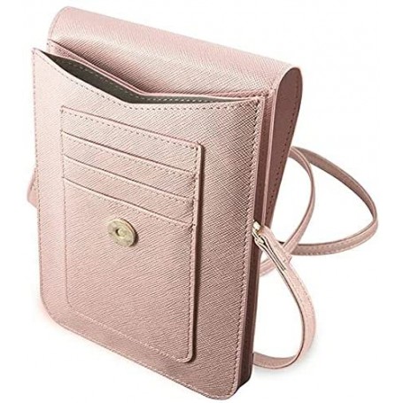 Funda Bolso Guess diseño Saffiano Color Rosa GUWBRSAVSPI