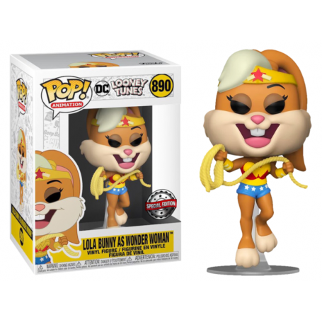 Figura Funko Pop! Dibujos Animados Looney Tunes Lola Bunny (Wonder Woman) Modelo 890| 51735 Edición Especial