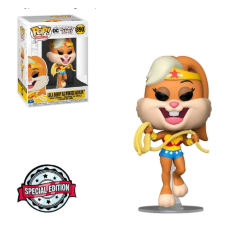 Figura Funko Pop! Dibujos Animados Looney Tunes Lola Bunny (Wonder Woman) Modelo 890| 51735 Edición Especial