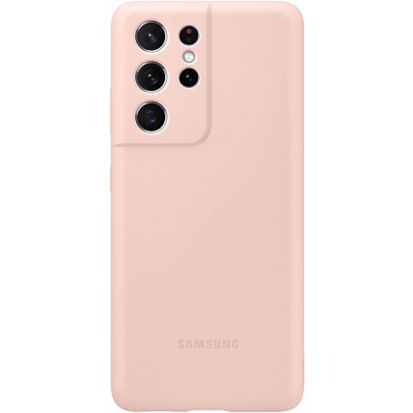 Funda Samsung de Silicona Para Galaxy S21 Ultra Rosa Modelo EF-PG998TP