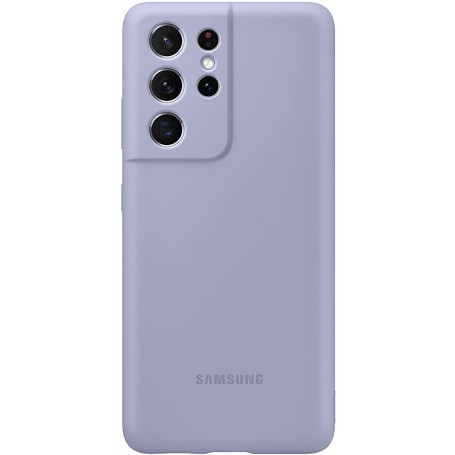 Funda Samsung de Silicona Para Galaxy S21 Ultra Violeta Modelo EF-PG998TV