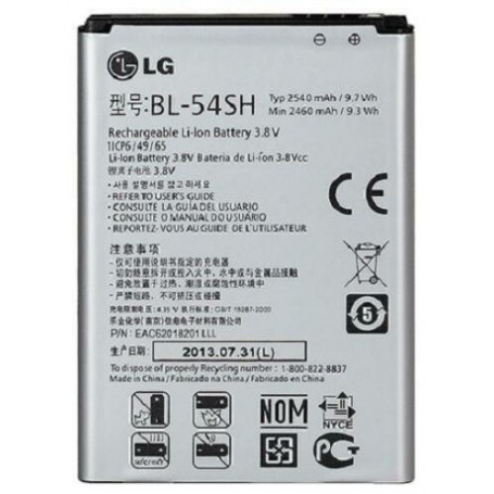 Batería Para Teléfonos LG Modelo BL-54SH Estado Nuevo