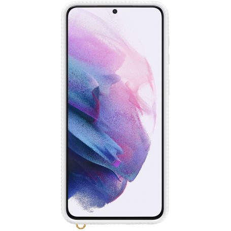 Funda Clear Cover para Samsung Galaxy S21 Plus Transparente con Borde Blanco Modelo EF-GG996CW