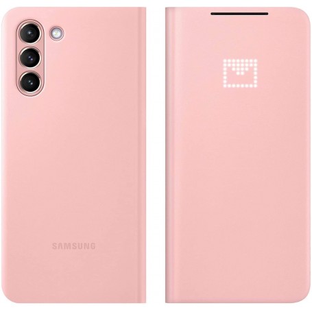 Funda Samsung Led View Para Galaxy S21 Plus Color Rosa Modelo EF-NG996PP
