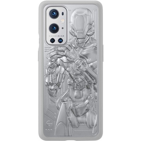 Funda OnePlus 9 Pro Unique Bumper Droid Plata 5431100218