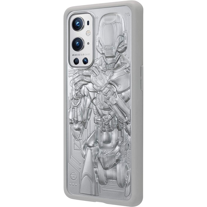 Funda OnePlus 9 Pro Unique Bumper Droid Plata...