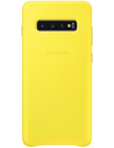Funda Samsung Piel Para Galaxy S10 Plus Color Amarillo...