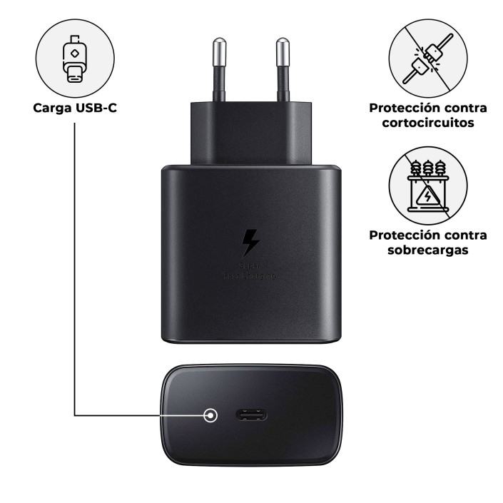 Cargador Compatible EP-TA845EBE 45W + Cable USB...