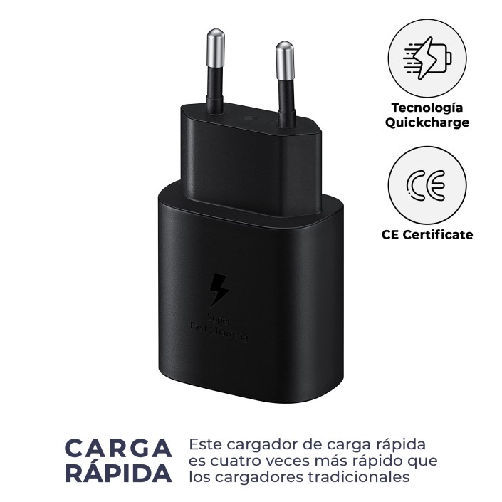 Cargador Compatible EP-TA800EBE + USB C Negro...