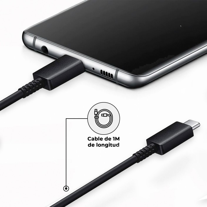 Cargador Compatible EP-TA800EBE + USB C Negro...