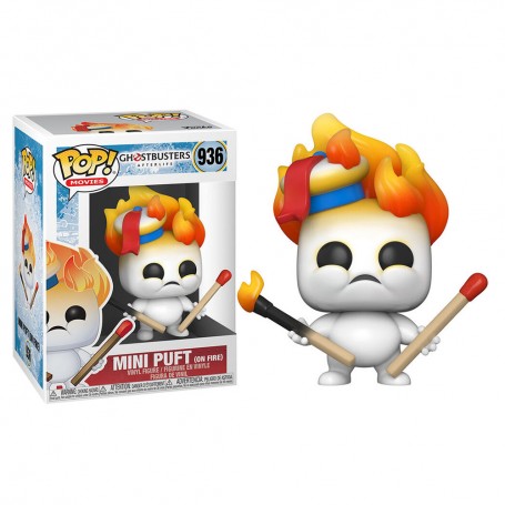 Figura Funko Pop! Películas Cazafantasmas El Legado Mini Puft En Llamas Modelo 936 |48492