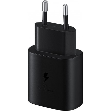 Cargador Samsung 25W Modelo EP-TA800XB + Cable USB C Carga Rápida Negro