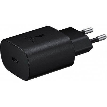 Cargador Samsung 25W Modelo EP-TA800XB + Cable USB C Carga Rápida Negro