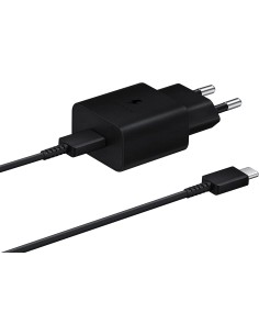 Cargador Samsung 15W Modelo EP-T1510XB + Cable USB-C Negro