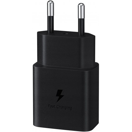 Cargador Samsung 15W Modelo EP-T1510XB + Cable USB-C Negro