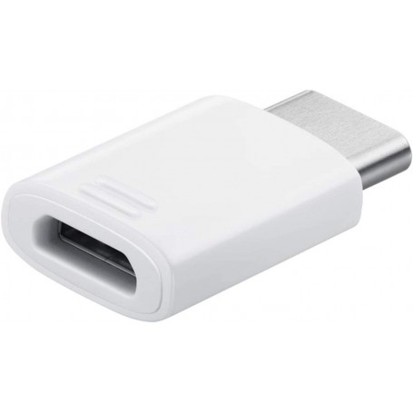 Adaptador Conector Samsung micro USB a USB-C EE-GN930KW Pack-3 Blanco