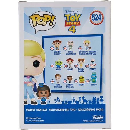Figura Funko Pop! Disney Toy Story 4 Bo Peep y Oficial McDimples Modelo 524 | 37391