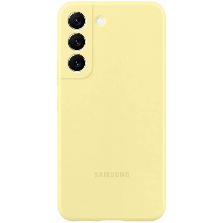 Funda Samsung de Silicona para Galaxy S22 Amarillo Modelo EF-PS901TY