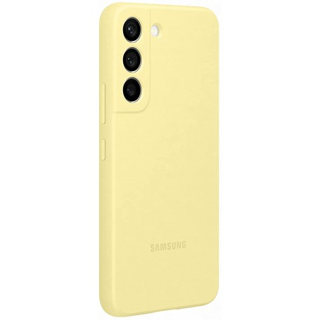 Funda Samsung de Silicona para Galaxy S22 Amarillo Modelo EF-PS901TY