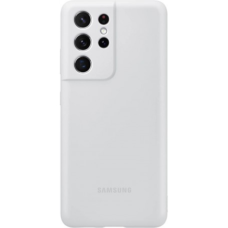 Funda Samsung de Silicona Para Galaxy S21 Ultra Gris Modelo EF-PG998TJ