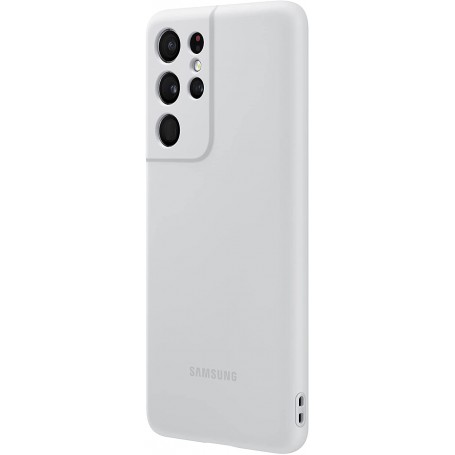 Funda Samsung de Silicona Para Galaxy S21 Ultra Gris Modelo EF-PG998TJ
