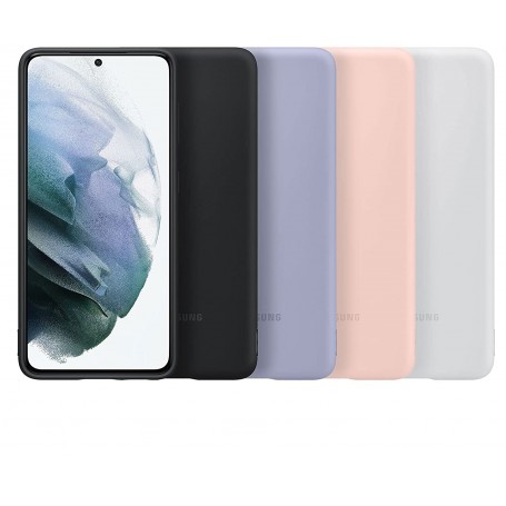 Funda Samsung de silicona para Galaxy S21 Violeta Modelo EF-PG991TV