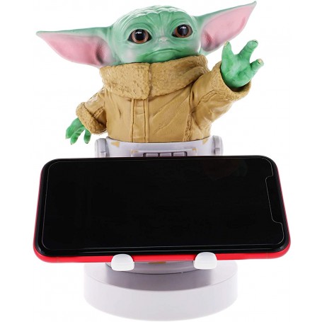 Soporte de sujeción Cable Guys para mando y/o teléfono móvil Modelo Baby Yoda Grogu | The Mandalorian