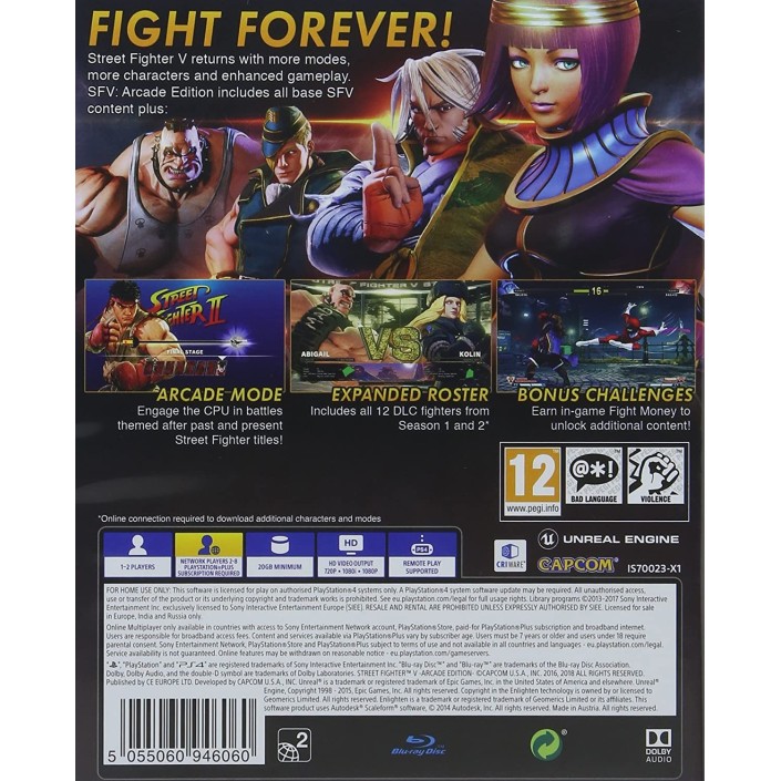 Juego Street Fighter V Arcade Edition Para...