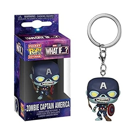 Funko Pop! Llavero Marvel Zombies Zombie Capitán América | 57399