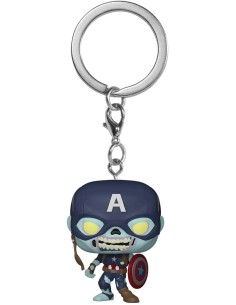 Funko Pop! Llavero Marvel Zombies Zombie Capitán América...