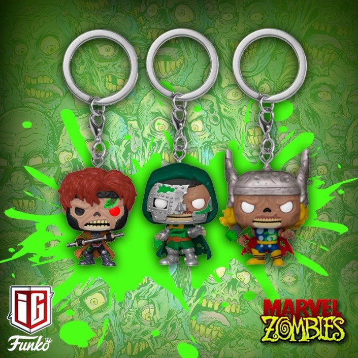 Funko Pop! Llavero Marvel Zombies Zombie Gambit...
