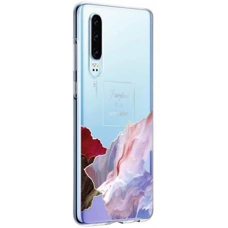 Funda Huawei De Silicona Para P30 Diseño Floating Fairyland Transparente Modelo 51993045 Nuevo