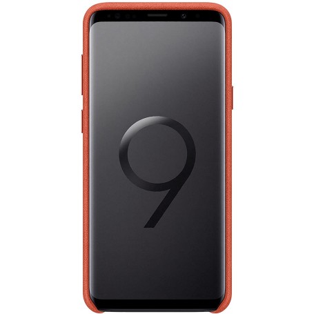 Funda Samsung Galaxy S9+ Alcántara Rojo Modelo EF-XG965AR | Estado Genial | Outlet