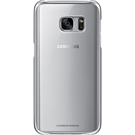 Funda Clear Cover para Samsung Galaxy S7 Color Plata Transparente Modelo EF-QG930CS | Estado Como Nuevo | Outlet