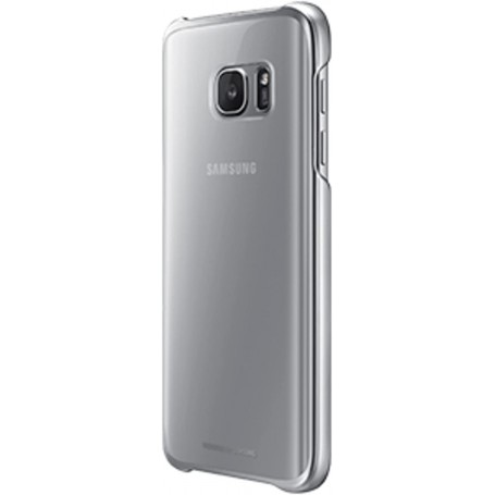 Funda Clear Cover para Samsung Galaxy S7 Color Plata Transparente Modelo EF-QG930CS | Estado Como Nuevo | Outlet