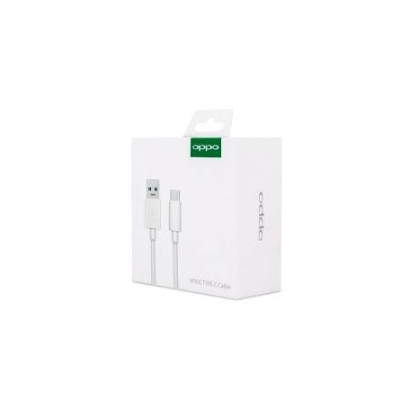 Cable Oppo VOOC Carga Flash DL129 USB-C 1m Blanco | Estado Como Nuevo | Outlet