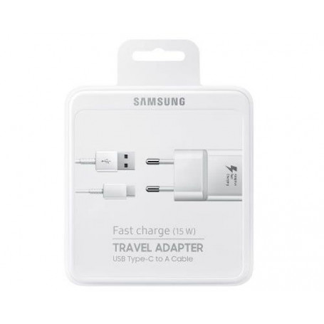 Cargador Samsung EP-TA20EWE + Cable EP-DG950CWE (USB Tipo C) | Estado Como Nuevo | Outlet