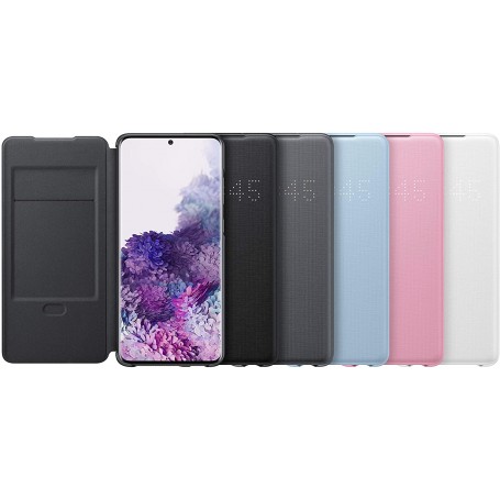 Funda Led View Para Samsung Galaxy S20 Plus Color Azul Modelo EF-NG985PL | Estado Como Nuevo | Outlet