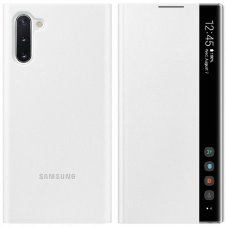 Funda Samsung Clear View para Galaxy Note 10 Blanca EF-ZN970CW | Estado Genial | Outlet