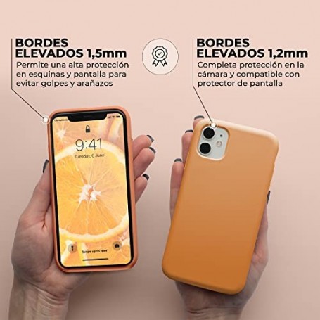 Funda Silicona para Apple iPhone 11 Vitamina C | Librephonia