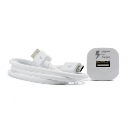 Cargador Samsung Para Coche Modelo EP-LN915U-WH con Cable USB a Micro USB ECB-DU4AWE Blanco | Sin Embalaje
