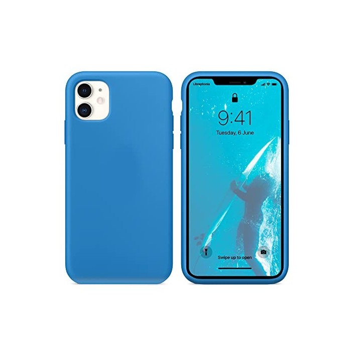 Funda Silicona para Apple iPhone 11 Azul...