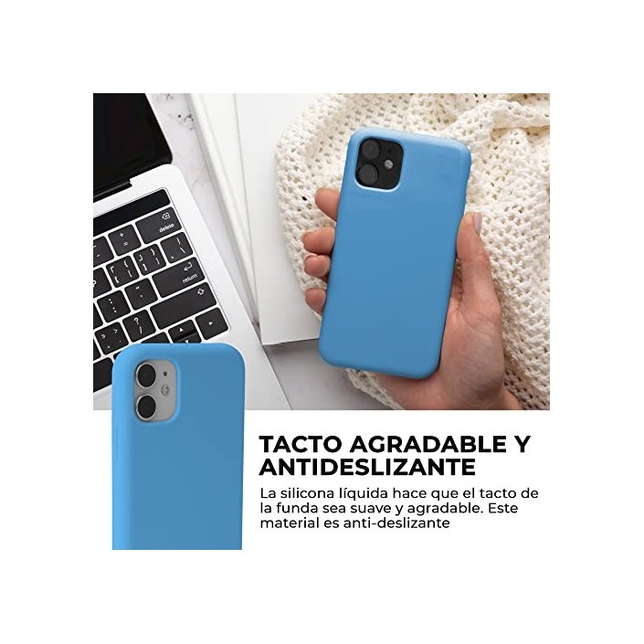 Funda Silicona para Apple iPhone 11 Azul...